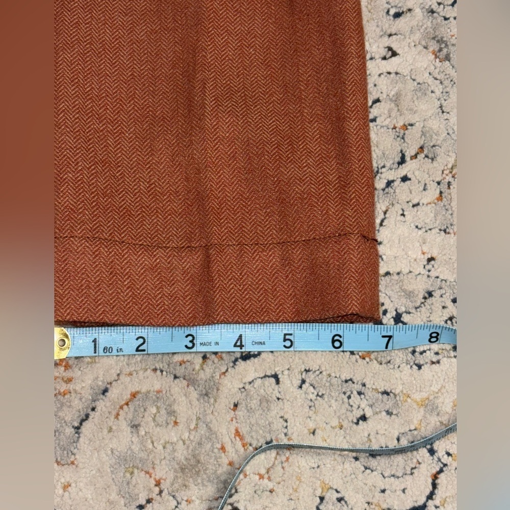 Anthropologie Paperboy by G1 Colloquium ankle herringbone wool blend trousers 2 - Picture 3 of 10